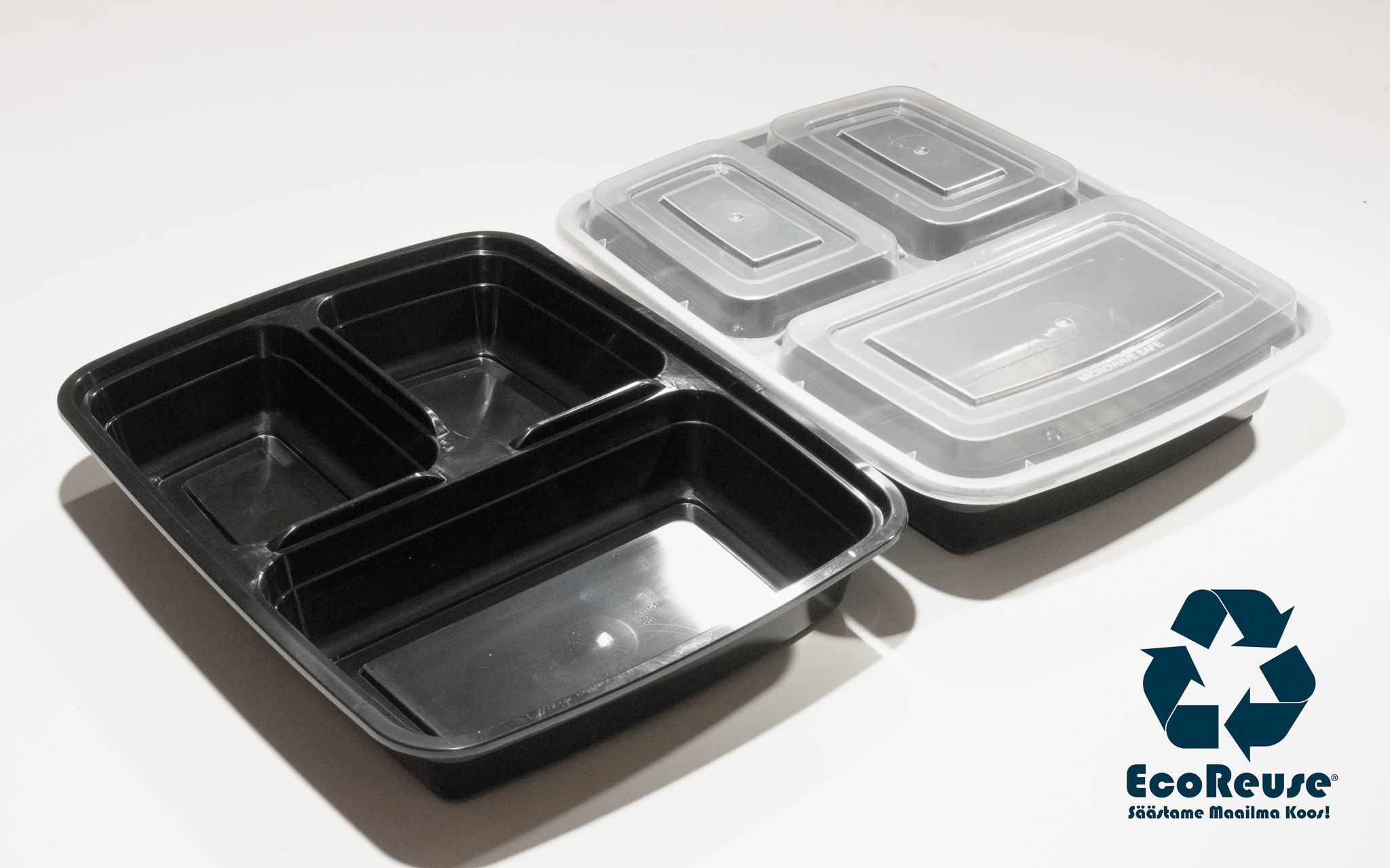 Lautanen kahdella väliseinällä 1100ml